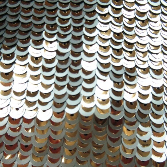 Anthropologie Maeve One-Shoulder Sequin Mini Dress Gold Size 6 - Picture 10 of 14